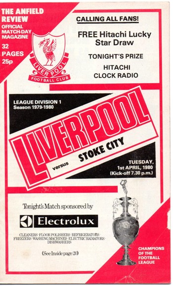 Match programme
